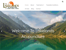 Tablet Screenshot of lakelandsacupuncture.com